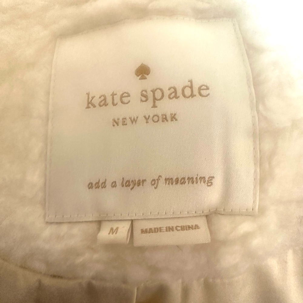 kate spade new york Teddy Faux Dux Wool Coat Size Medium - Picture 9 of 10